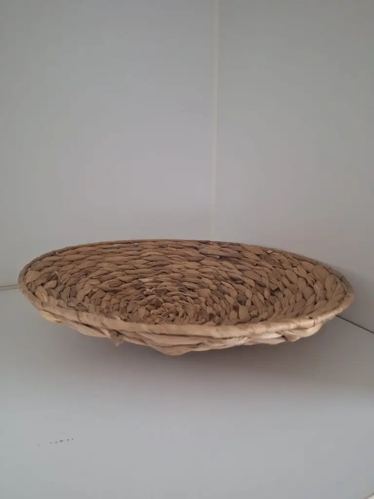 Panier en osier plat