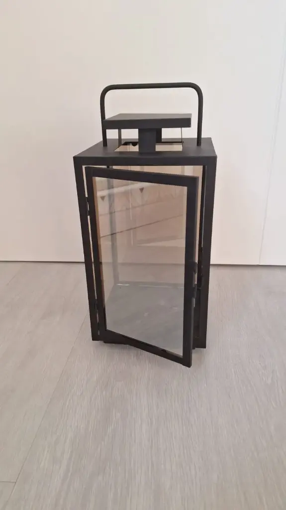 Lanterne noire - 40 cm