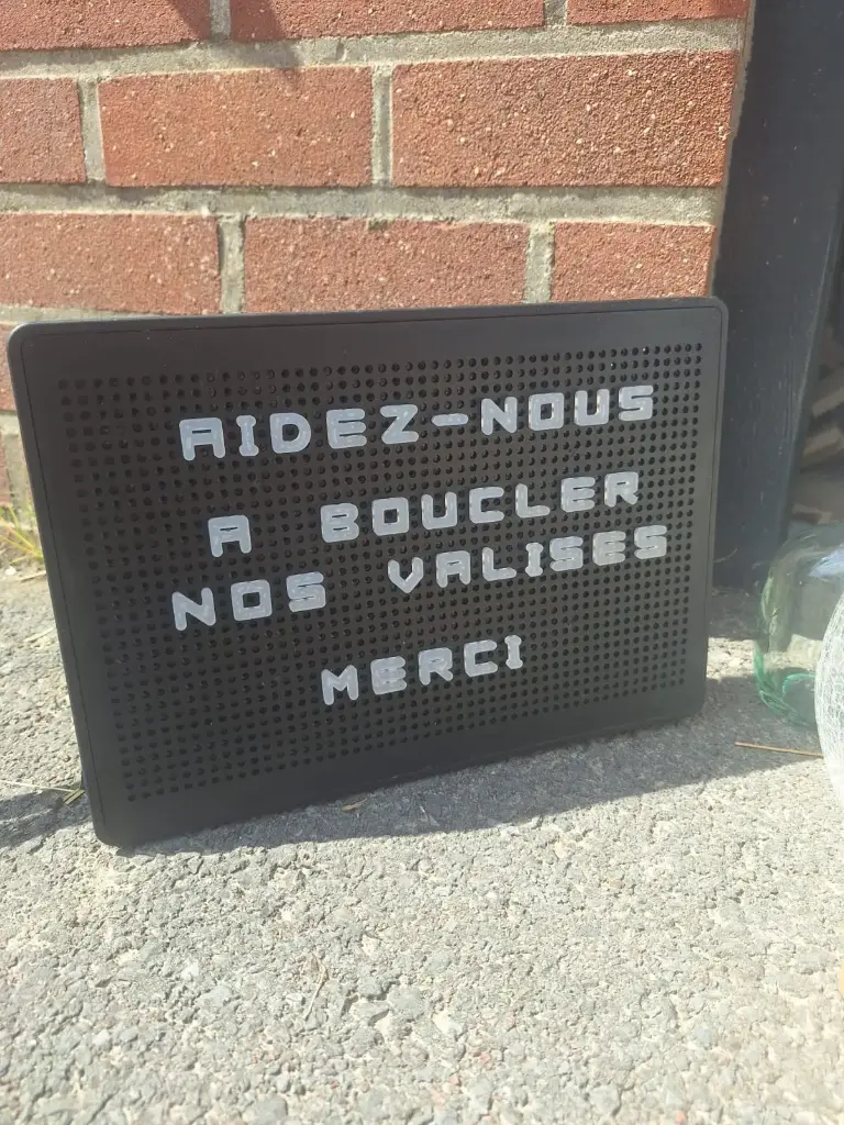 Panneau message