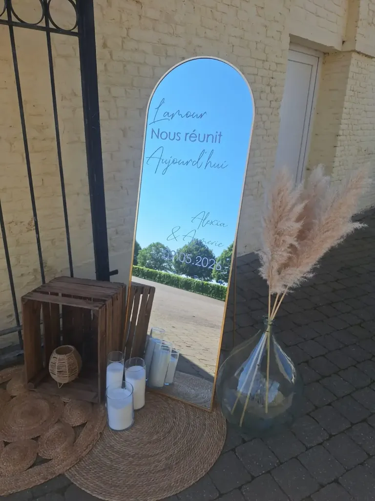 Panneau de bienvenue - Miroir